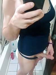 A hot whore in red stockings was tied up and used for passion